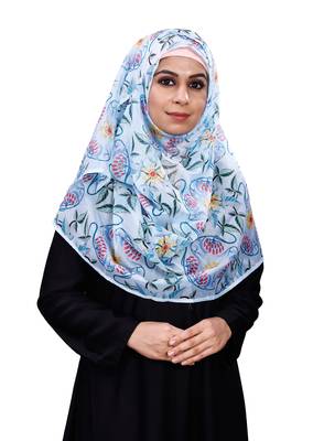 JSDC Women's Printed BSY Magic Scarf Hijab Dupatta 3