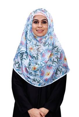 JSDC Women's Printed BSY Magic Scarf Hijab Dupatta 4