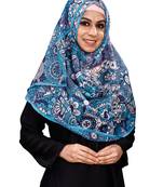 JSDC Floral Printed Daily Wear BSY Magic Scarf Hijab For Women