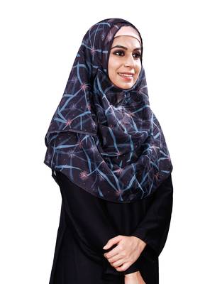 JSDC Women's Printed BSY Magic Scarf Hijab Dupatta 1