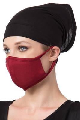 2 Pcs Set-Under Hijab Bonnet Cap and Mask Combo 3