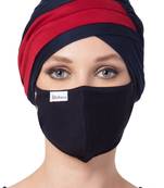 2 Pcs Set-Under Hijab Turban Cap and Mask Combo