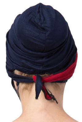 2 Pcs Set-Under Hijab Turban Cap and Mask Combo 4