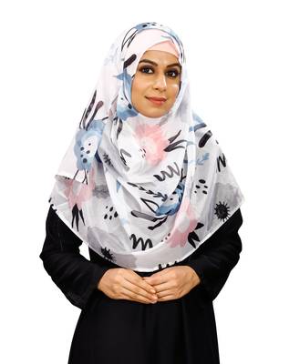 JSDC Daily Wear Printed BSY Magic Scarf Hijab For Women 1