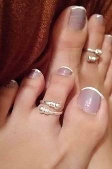 White toe-rings
