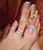 White toe-rings