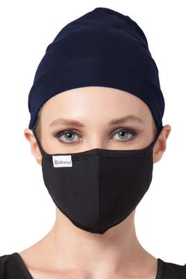 2 Pcs Set-Under Hijab Bonnet Cap and Mask Combo 1