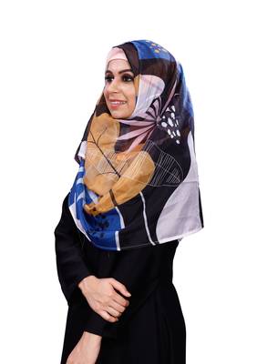 JSDC Women Printed Free Size BSY Magic Scarf Hijab Dupatta 4