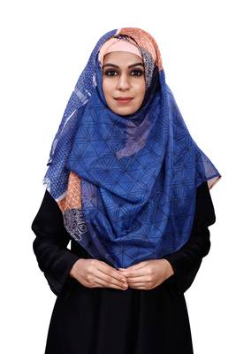 JSDC Women Occassion Wear Printed BSY Magic Scarf Hijab 2