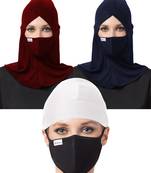 6 Pcs Set-Under Hijab Cap and Mask Combo