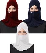 6 Pcs Set-Under Hijab Cap and Mask Combo