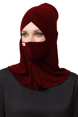 6 Pcs Set-Under Hijab Cap and Mask Combo 5