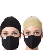 4 Pcs Set-Under Hijab Cap and Mask Combo