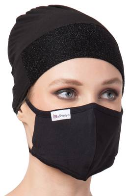 4 Pcs Set-Under Hijab Cap and Mask Combo 5