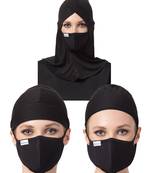 6 Pcs Set-Under Hijab Cap and Mask Combo