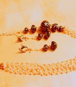 kundan stone pearl mala