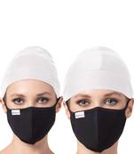 4 Pcs Set-Under Hijab Cap and Mask Combo