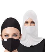 4 Pcs Set-Under Hijab Cap and Mask Combo