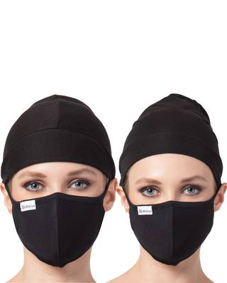 4 Pcs Set-Under Hijab Cap and Mask Combo 1