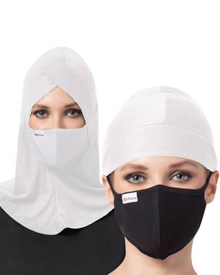 4 Pcs Set-Under Hijab Cap and Mask Combo 1
