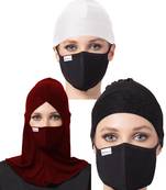 6 pcs Set-Under Hijab Cap and Mask Combo