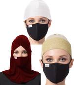 6 Pcs Set-Under Hijab Cap and Mask Combo