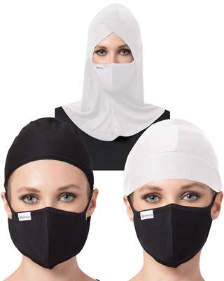 6 Pcs Set-Under Hijab Cap and Mask Combo 1