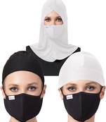 6 Pcs Set-Under Hijab Cap and Mask Combo