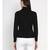 women winter black high neck sweater