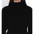 women winter black high neck sweater