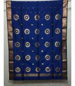 BLUE  woven cotton silk saree with blouse
