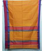 GOLDEN  woven cotton silk saree with blouse