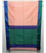 PINK  woven cotton silk saree with blouse