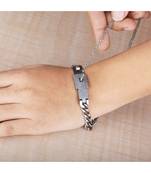 Classic Design Lock and Key Stainless Steel Couple Bracelet &Nacklace Set for Couples Men and Women