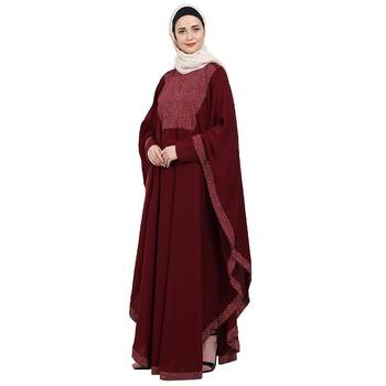 Indo Classic Kaftan- Maroon 2