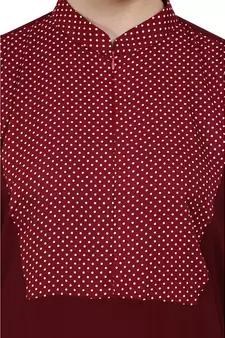 Indo Classic Kaftan- Maroon