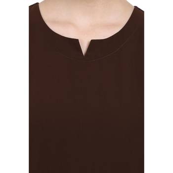 Umbrella abaya with bell sleeves- Coffee Brown 5