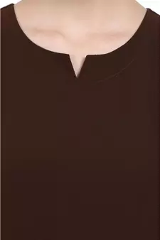 Umbrella abaya with bell sleeves- Coffee Brown