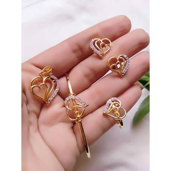 Gold Diamond Jewellery Combo 1