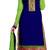 blue  festive silk unstitched dress-materials
