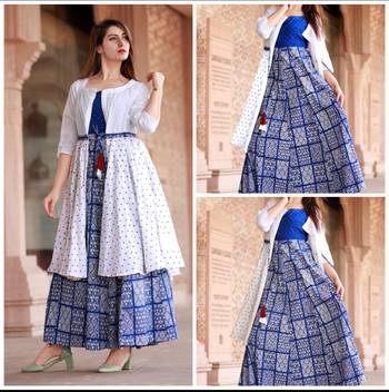 Attractive Woman Rayon Kurti with small shrug 5