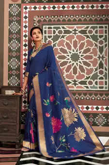 Aurima Bollywood Soft Weaving Party Wear Designer Saree For Women
