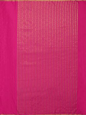 pink hand woven crepe saree with blouse 5