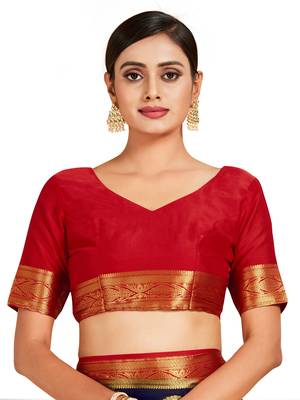 blue hand woven crepe saree with blouse 4