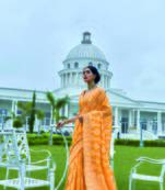 Aurima Silk Chiken Work Bollywood Designer Saree For Women