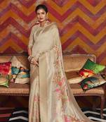 Aurima Crystle Silk Floral Jacquard Designer Saree For
