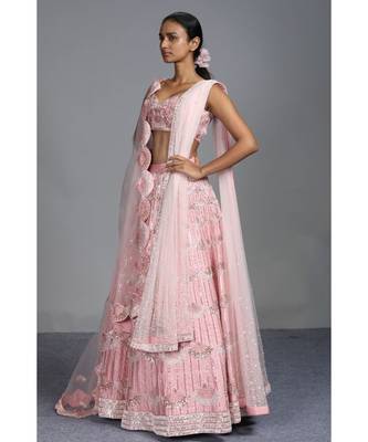 pink bridal lehenga 3