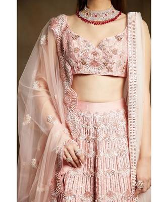 pink bridal lehenga 4