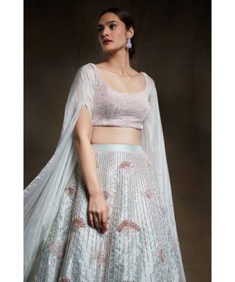 mint green lehenga 1