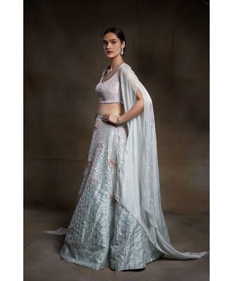 mint green lehenga 4